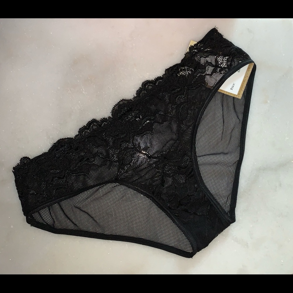 M - Cosabella Sabina Netted Hot Pants in Black